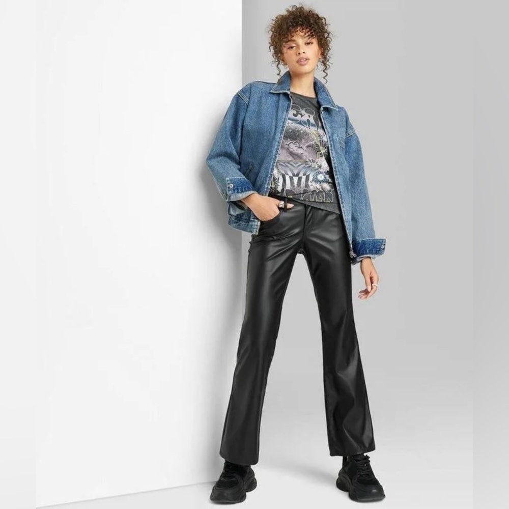 Size 6 Faux leather Wild Fable Pants